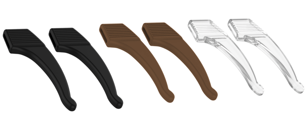 Anchor Glasses Straps 3-Pack Eyewear Grips in Black, Brown, and Clear - Anti-Slip Solution.